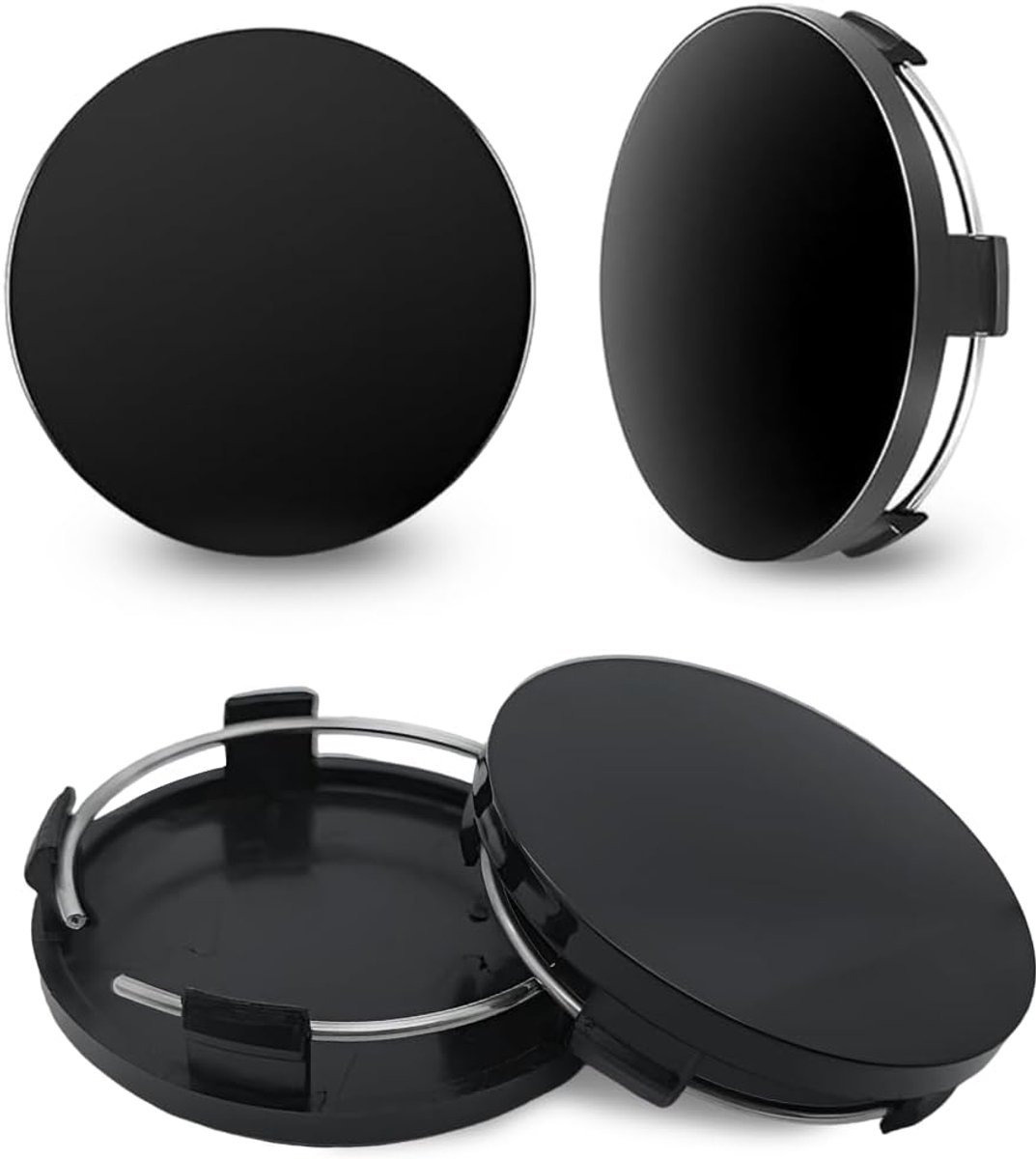 4 stuks naafdoppen 60 mm, naafdoppen auto, naafdoppen zwart, 56 mm, voor auto tuning en velgen