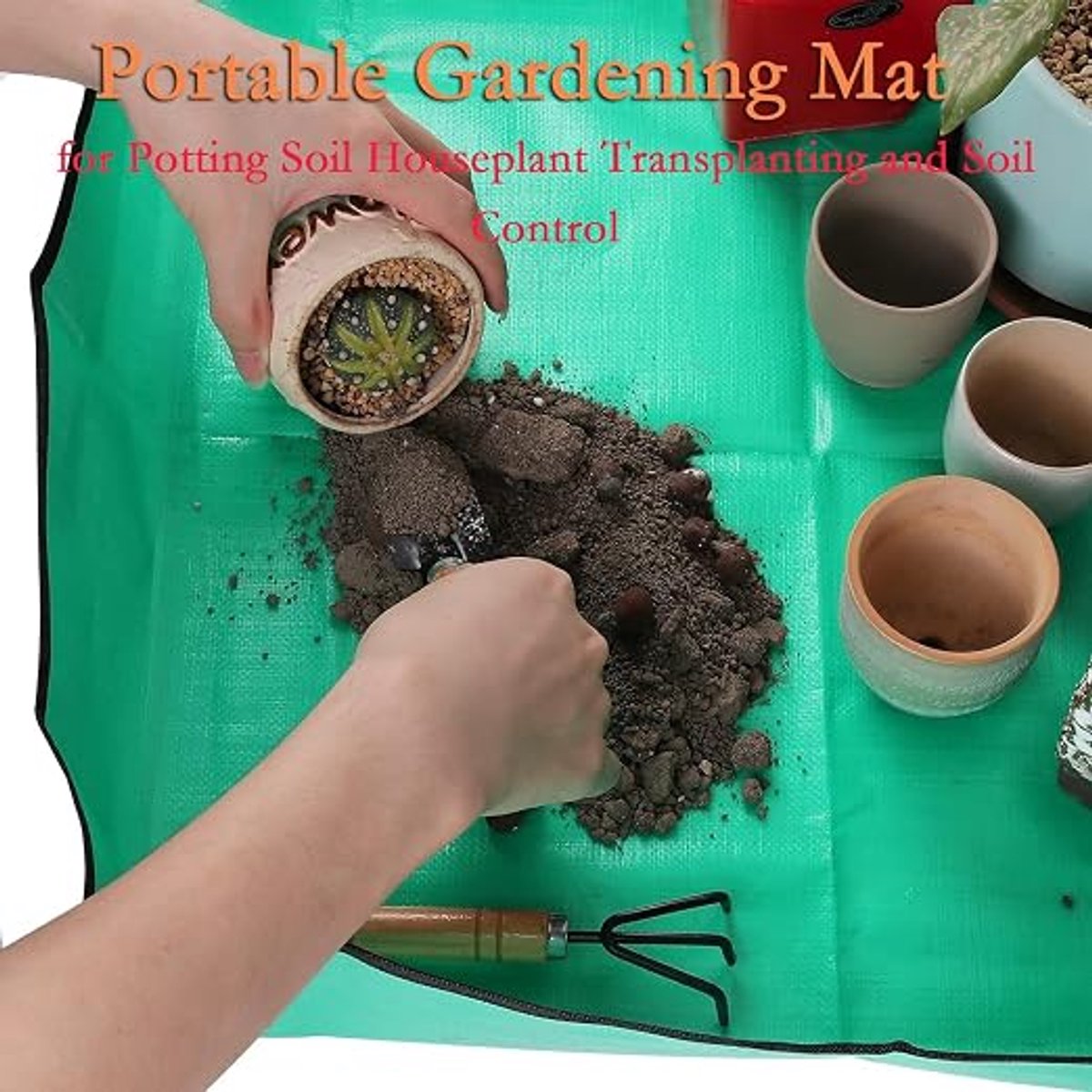 1 stuk-Tuinbouw vloer mat-Boden wisselen mat-Multi vlees wisselen pot mat-Plant bediening mat-Tuinbouw gereedschap voorraden-groen 100 * 150