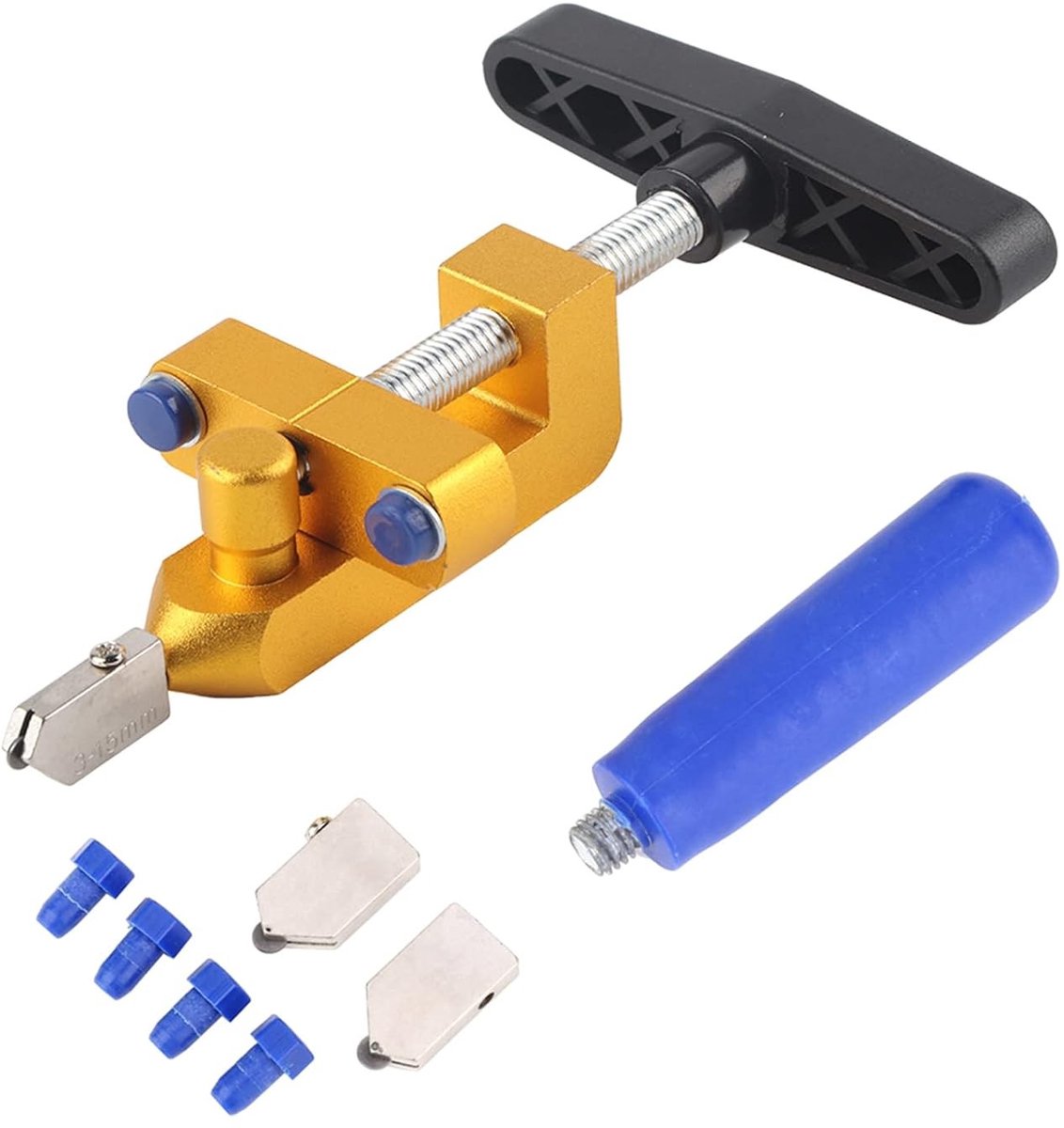 Multifunctionele Glazen Snijtool voor Keramiek en Tegels, Draagbare Snijder voor 3mm-15mm Glas en Tegels