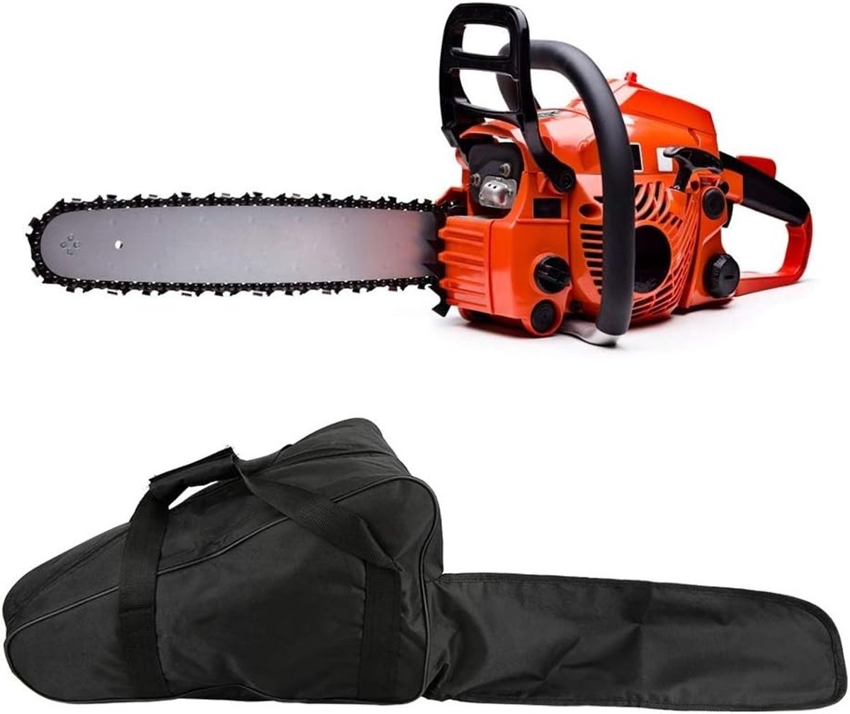 Draagbare Opbergzak voor Kettingzaag van Oxford Stof, Bescherming met Lange Rits, Geschikt voor 50 cm en 56 cm Kettingzagen, Ideaal voor Transport en Opslag