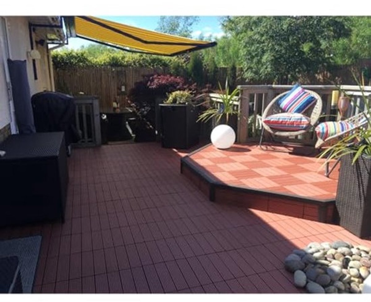 Composiet terrastegels voor patio en balkon - Eenvoudige installatie en onderhoudsarm