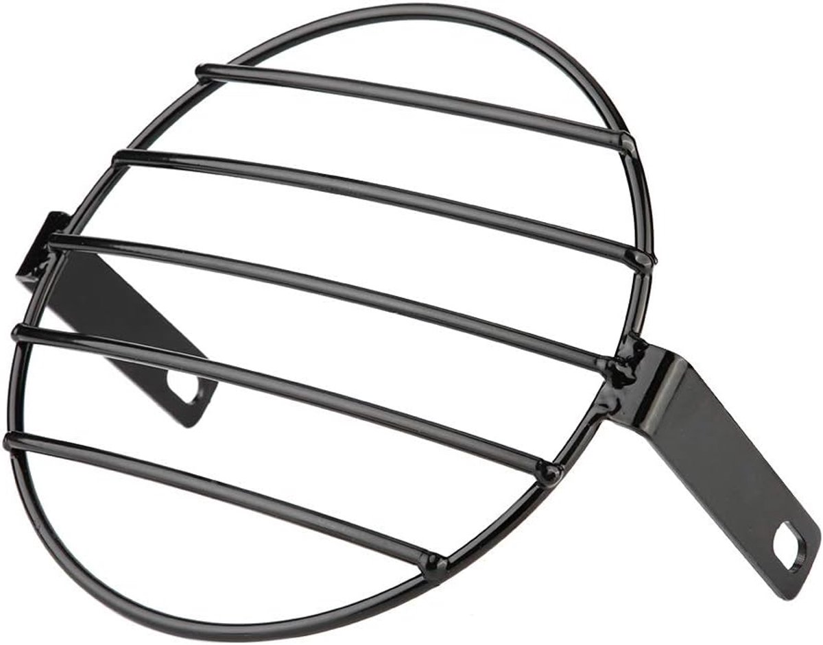 Afdekking voor koplampen vooraan 7 inch motorfiets retro metalen grill side mount cover koplamp