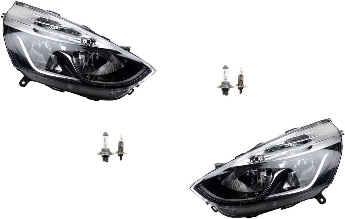 Koplampen Halogeen geschikt voor Renault Clio 12-16 met H7 H1 Set Links Rechts