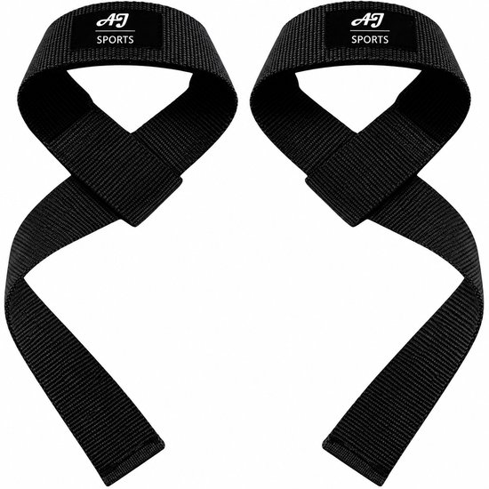 AJ-Sports Lifting Straps Zwart