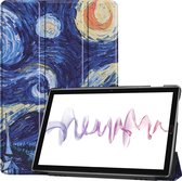 Tablet hoes geschikt voor Huawei MediaPad M6 10.8 Tri-Fold Book Case - Sterrenhemel