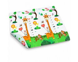 Buxibo - Dubbelzijdige Speelmat Foam - Dik XPE Foam - Kruipmat - Speelkleed - Vloermat - Baby/Peuter & Kind - Multicolor - XPE-002 - 200x180cm