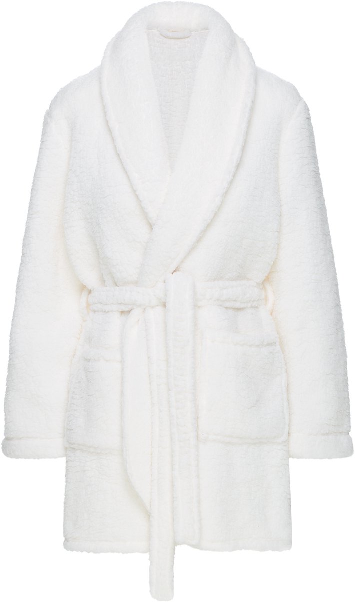 Henderson Fune - Damesbadjas - Crèmekleurig - Fleece - XXL
