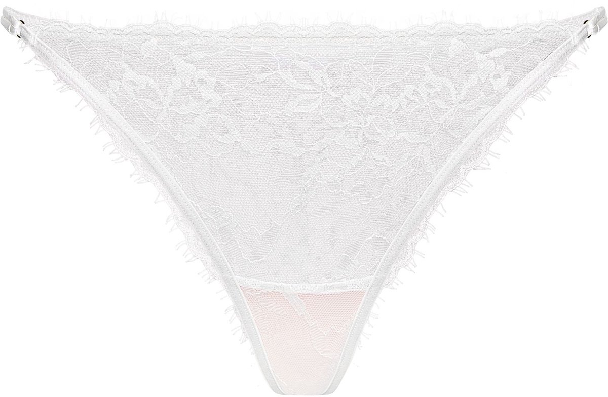Esotiq Cloe - Damesstring - Wit - Kanten details