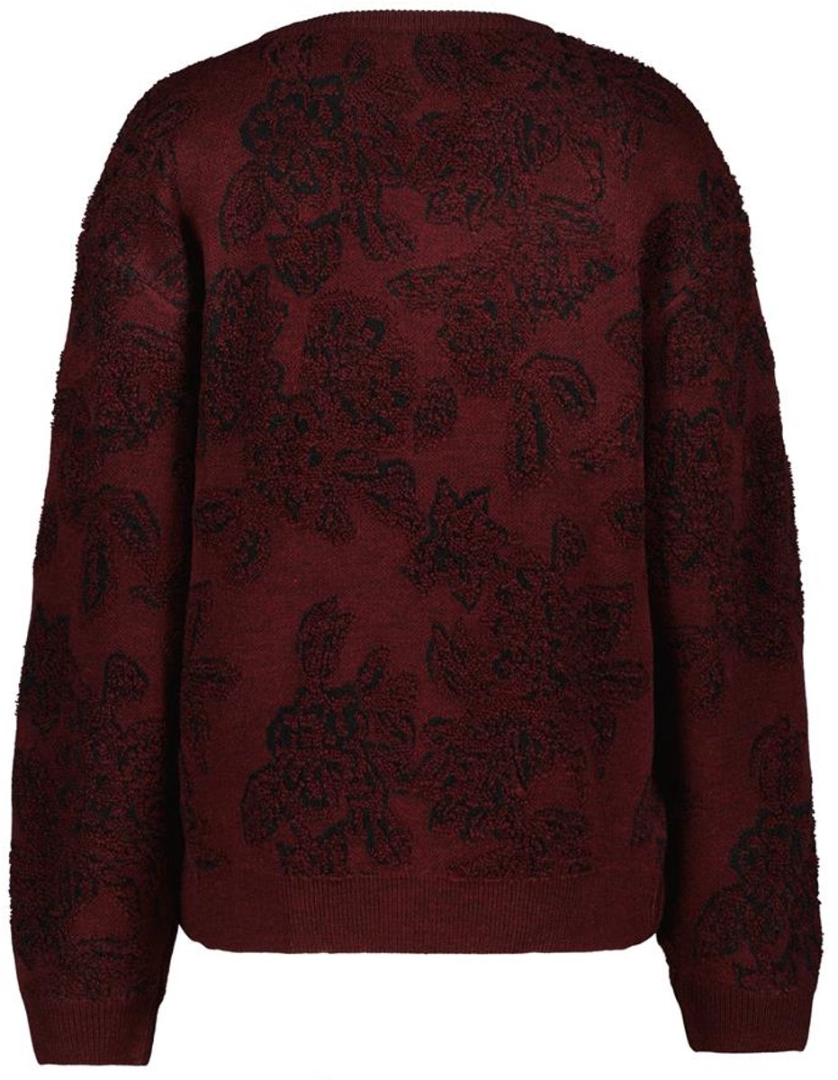 DIDI Dames Pullover Petals Wine Floral jacquard maat 38