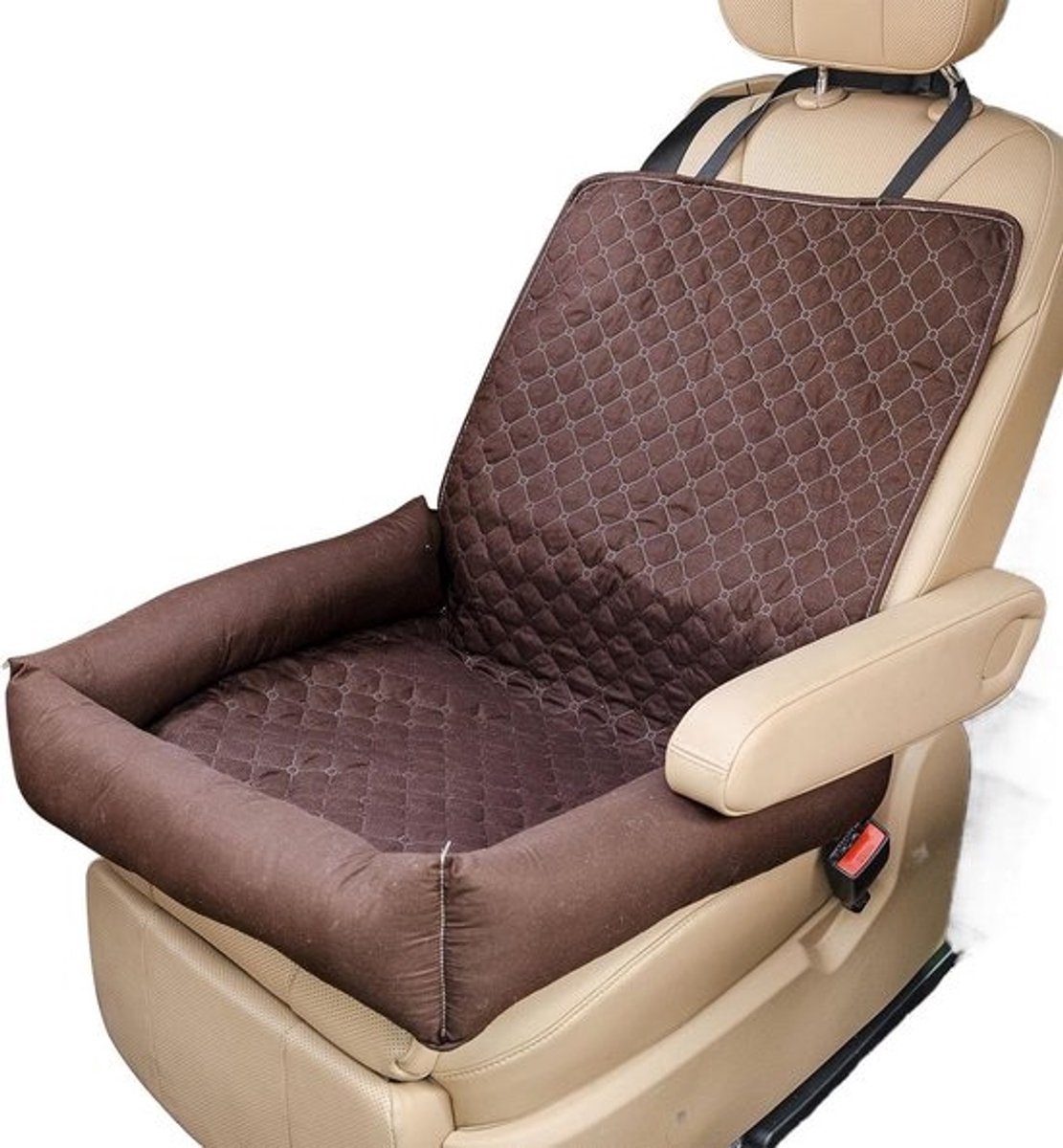 Hondenautostoel - waterdichte draagbare autostoel voor huisdieren - antislipmat van stof voor reizen, SUV-roadtrips, vrachtwagens, buitengebruik en dagelijks kamperen, 50 x 50 x 50cm