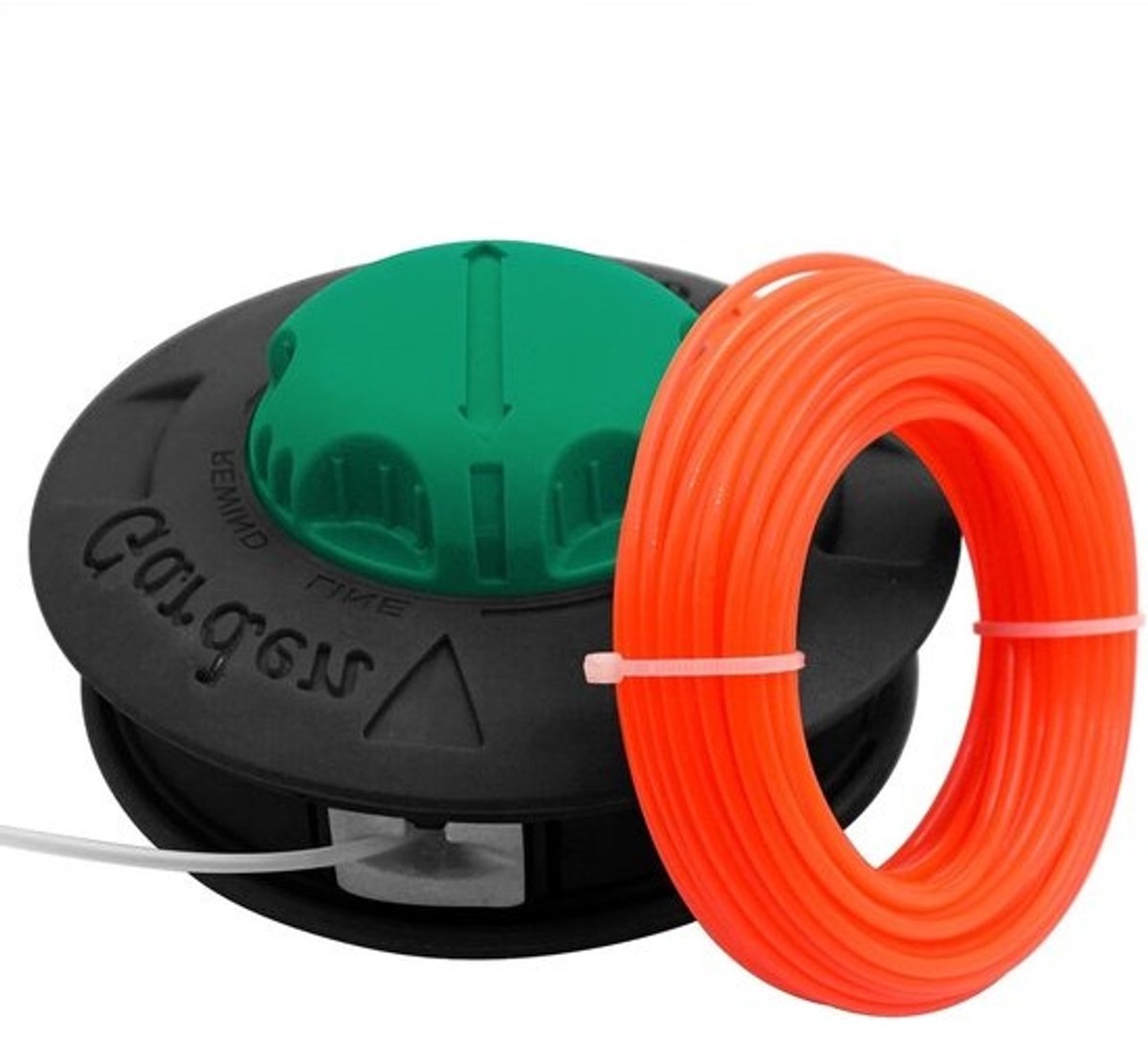 M10 x 1.25 linkse trimmerspoelkop - 15m 2.4mm snijdraad - automatische voeding