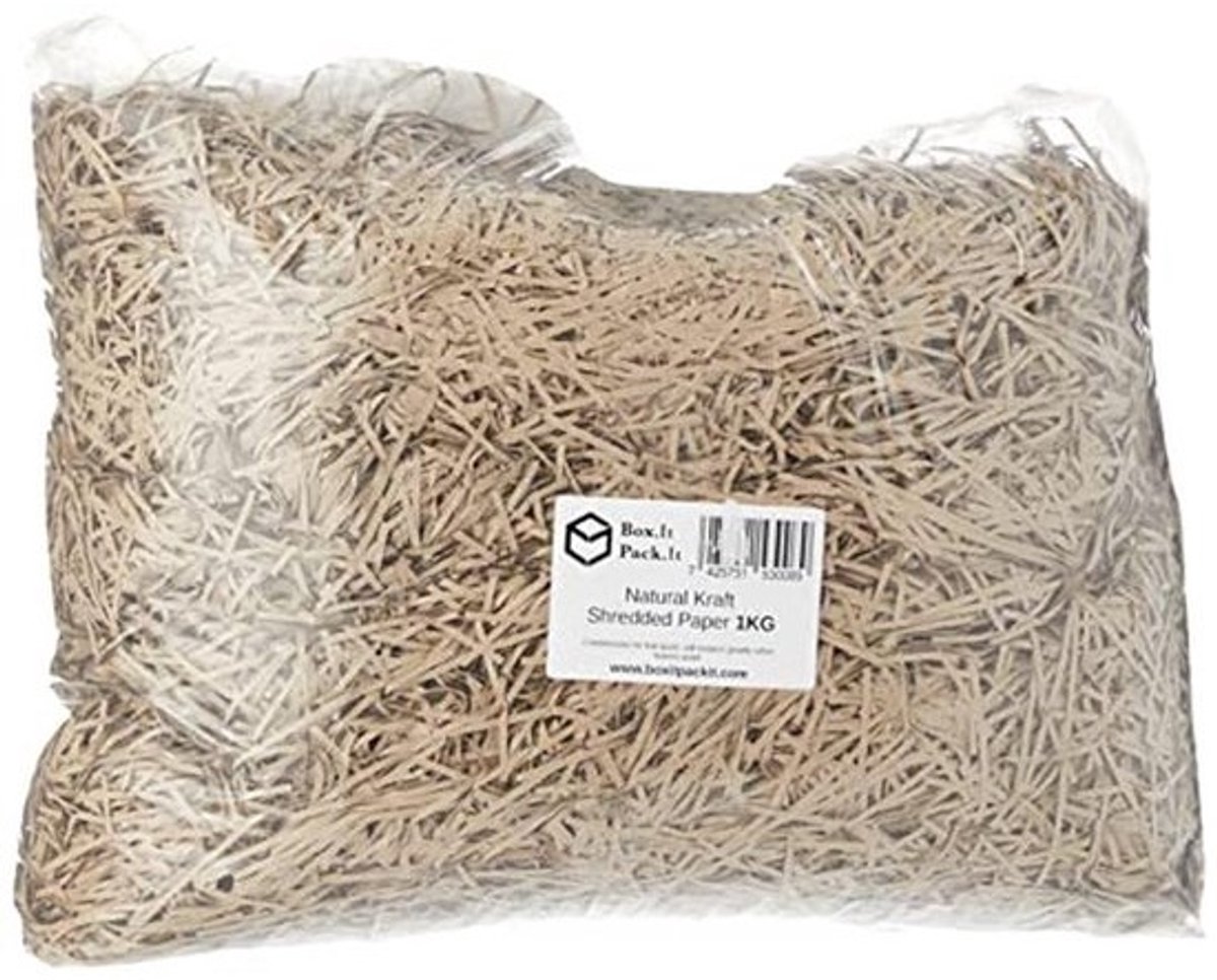 Versnipperd Papier 1kg - Natuurlijk Kraft