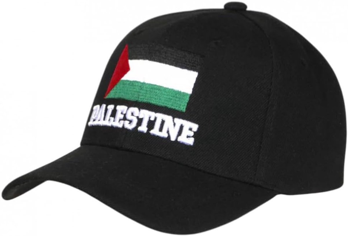 Zwarte vlag Palestijnse vlag rood wit groen - één maat - zwart