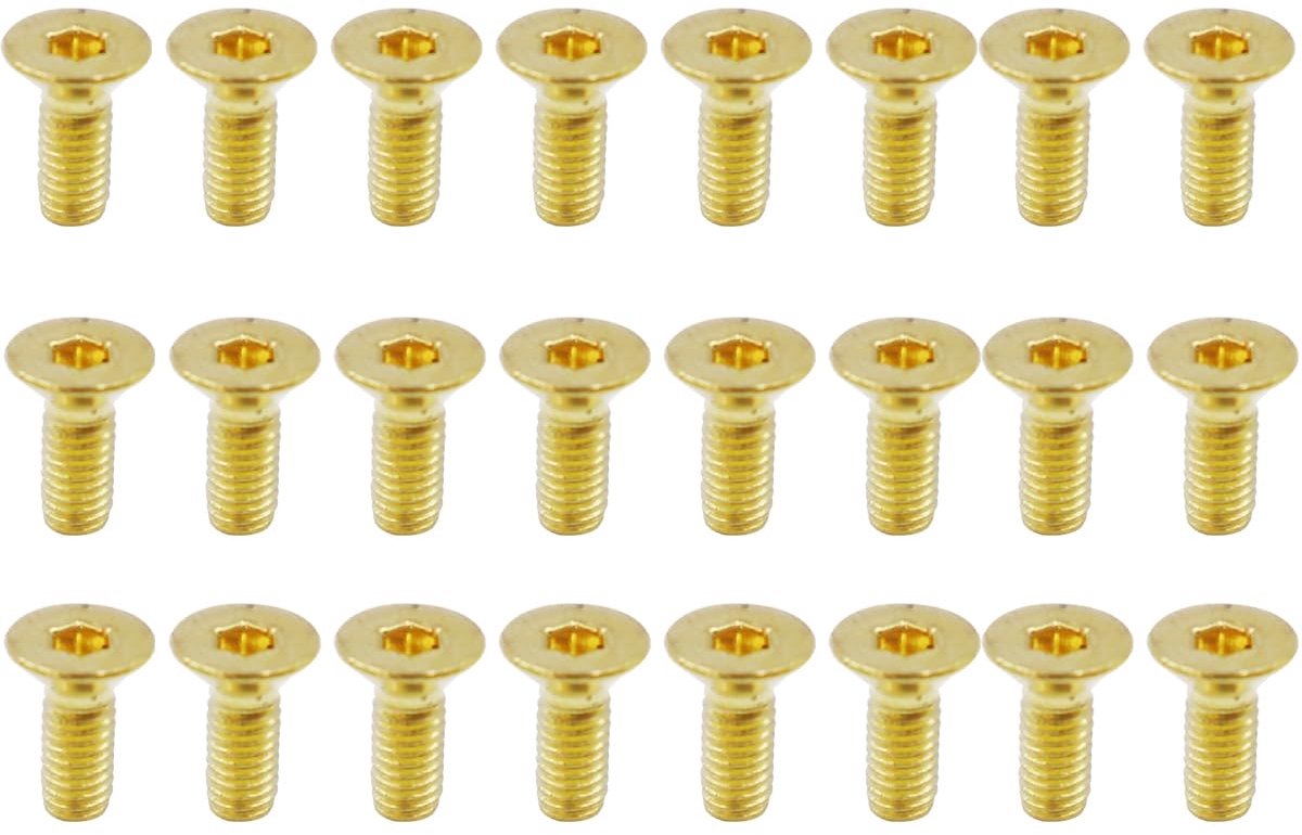 24 stuks M3 × 8 mm messing platte kopschroeven - binnenzeskantaandrijving industriële bevestigingselementen