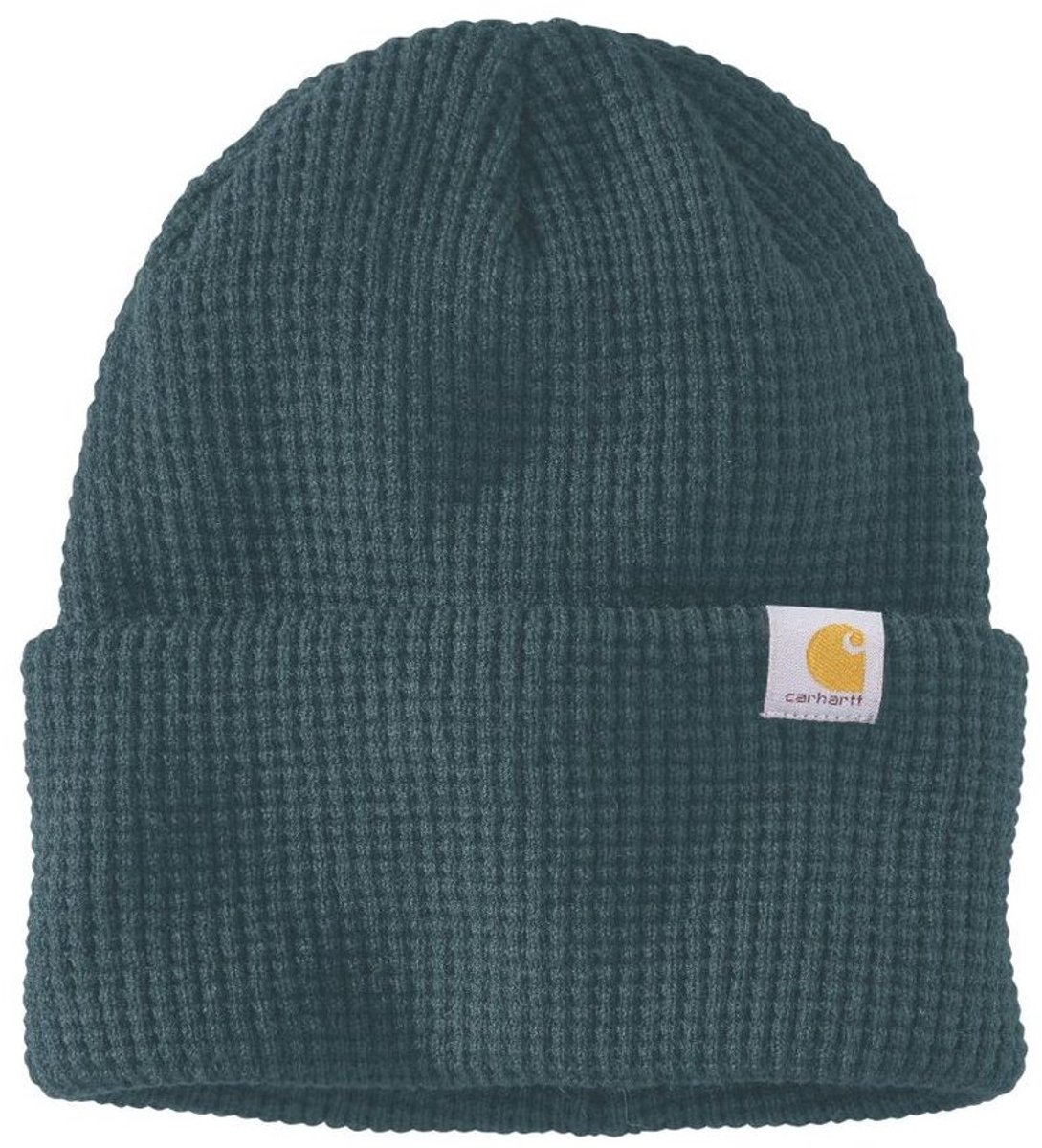Carhartt Beanie Waffle Cuffed 107187 Turquoise