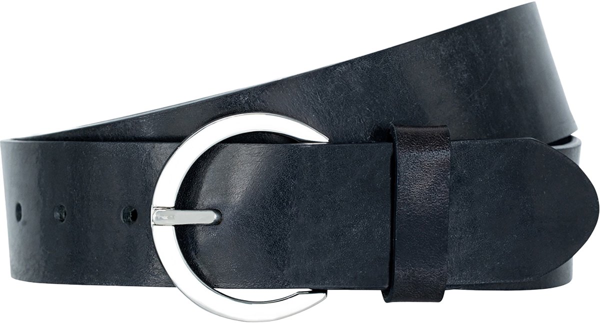LINDENMANN dames leren riem - marine