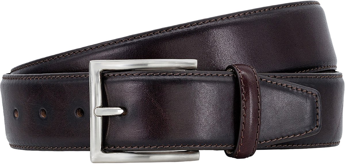 LINDENMANN leren heren riem - bruin