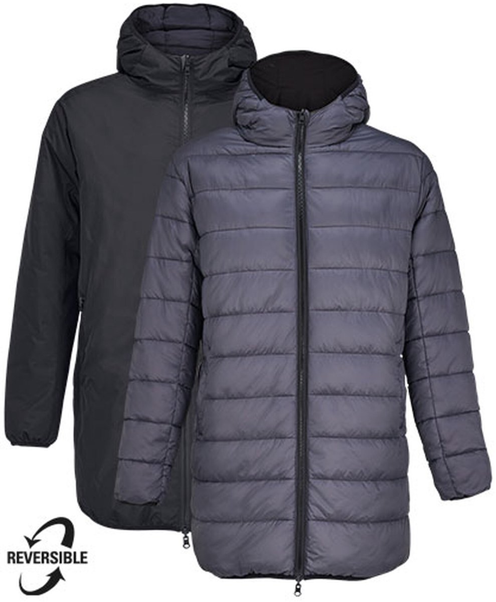 SOL'S Unisex Reversible Parka Reverse L04815 - Black/Dark Grey (Solid) - XXL
