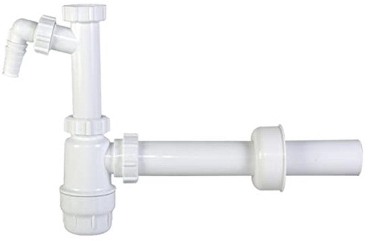 Flessensifon Ø 40 mm voor Afvoer met Apperaataansluiting - Compact en Functioneel