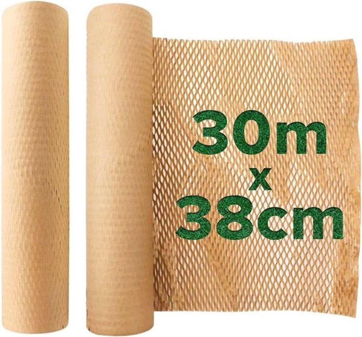 Dempende Honingraatpapier Verpakking 38 cm x 20 m - Eco-vriendelijk Alternatief voor Bubble Wrap