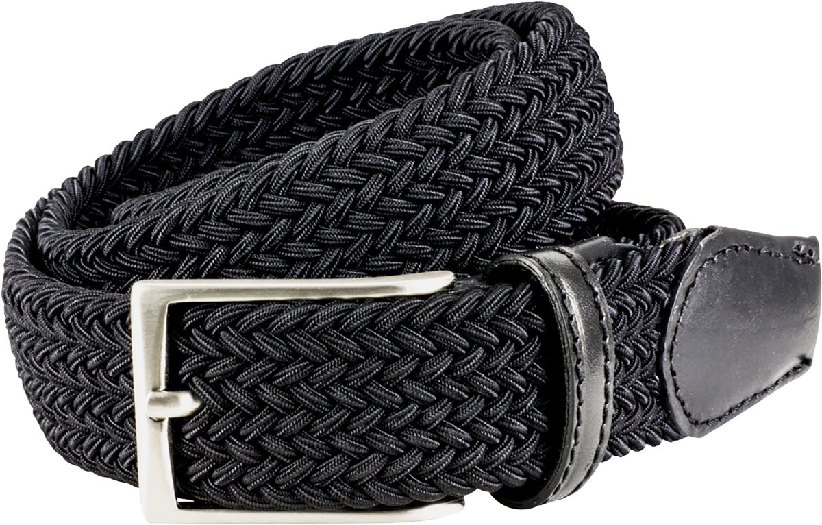 LINDENMANN elastische heren riem - zwart