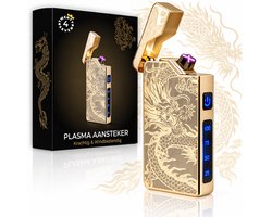 Twenty4seven® Plasma Aansteker met Dragon Design - Elektrisch & Oplaadbaar - Windproof BBQ Lighter - USB & Zakformaat