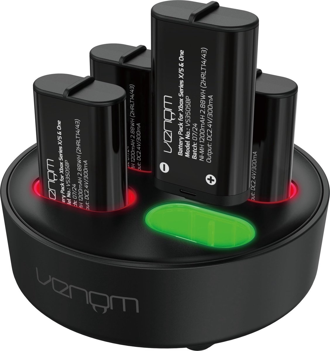Venom Oplaadstation met 4 Xbox-batterijen, 1200 mAh