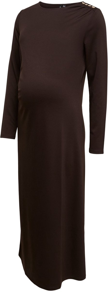 Vero Moda Maternity Jurk VMMMAHALO Zwangerschapsjurk chocolate torte 1