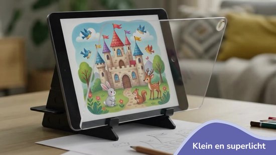 Crafts&Co Projecteur De Dessin Pour Enfants - Apprendre À Dessiner & Colorier - DIY - Machine À Dessiner - Matériel De Dessin - Noir