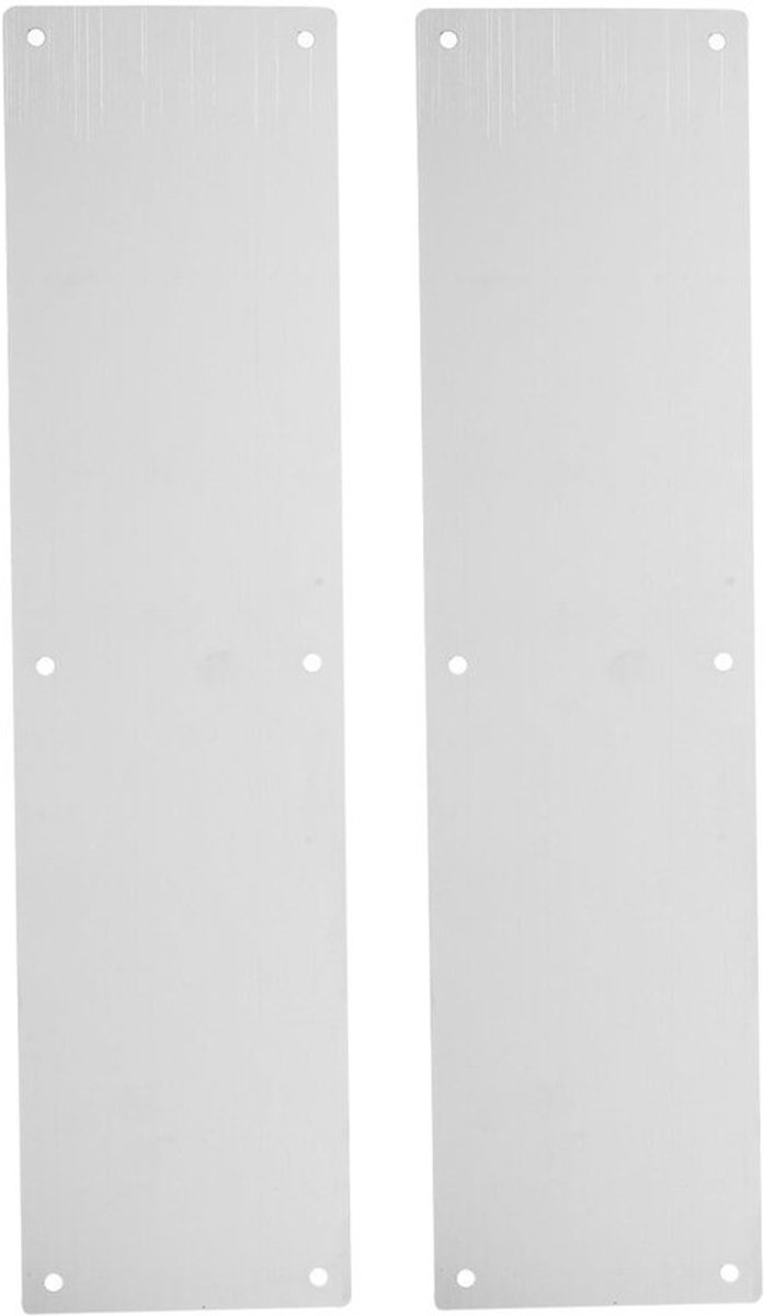 Dailygoods- Deurversterkingsplaat Roestvrij Staal - Beschermplaat - Deurbeschermer - Duurzaam - Buitendeur - Gebruiksvriendelijke Instructies - Kickplaat