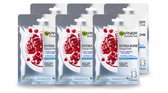 6 x Garnier - SkinActive - Hydra Bomb Sheet Mask - Granaatappel - Gezichtsmasker - 1 Gezichtsreinigingsmiddel - Voordeelverpakking - 6 stuks