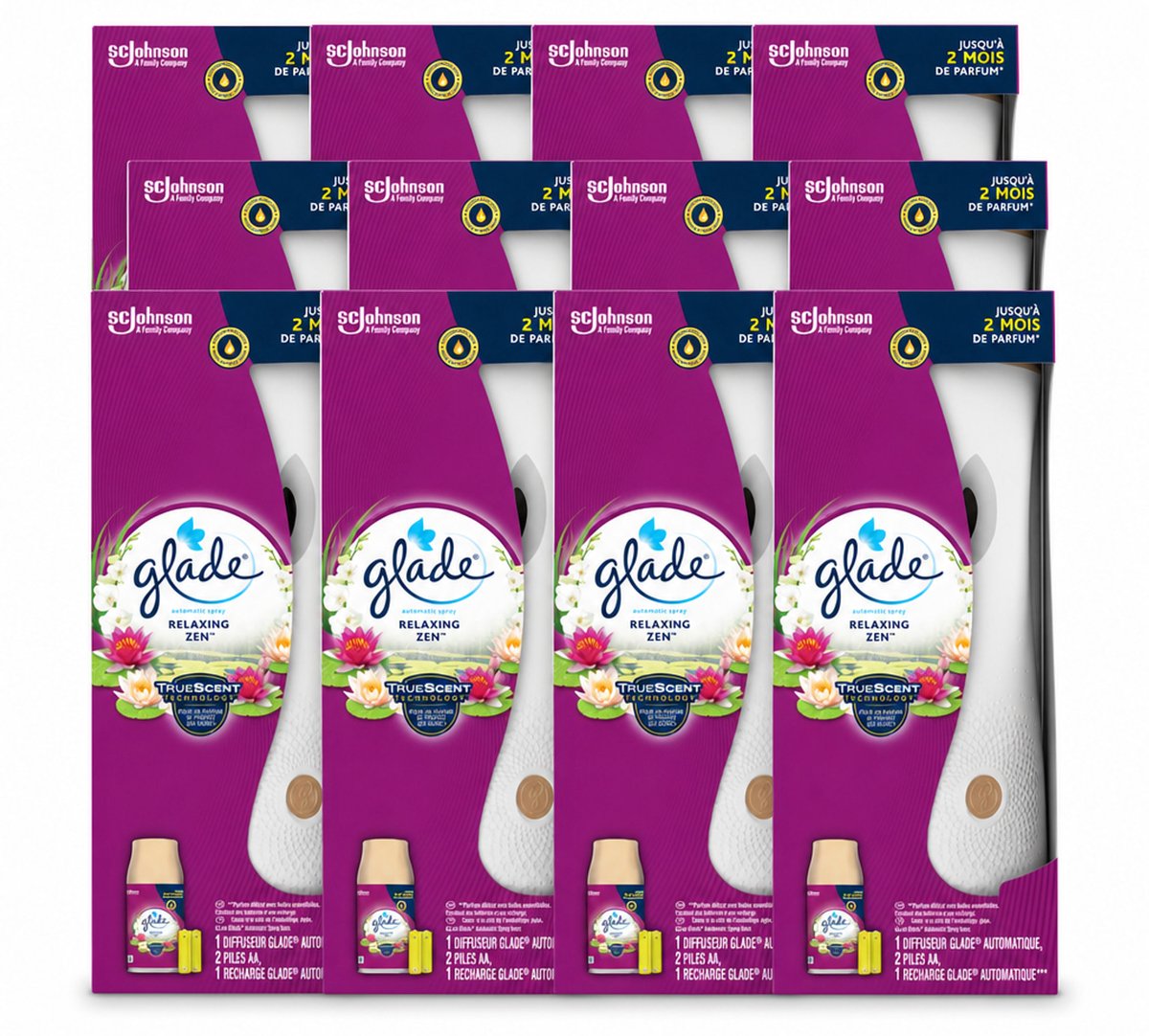 12 x Glade - Automatische Spray - Relaxing Zen - 269 ml - Voordeelverpakking - 12 stuks