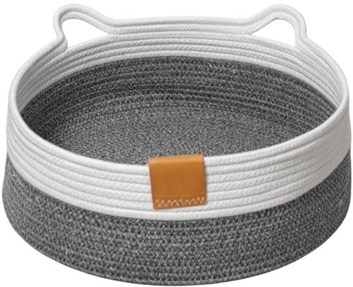 Dailygoods- Kattenbed Opvouwbaar - Ademend Huisdierligbed - Klauwbestendig - Universeel Design - 50 cm Diameter - Comfortabele Rustplaats - Huisdierenbed