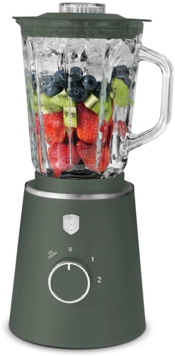 Tafelmixer met glazen kom van 1,5 L, 1000 W, Matte Green Collection