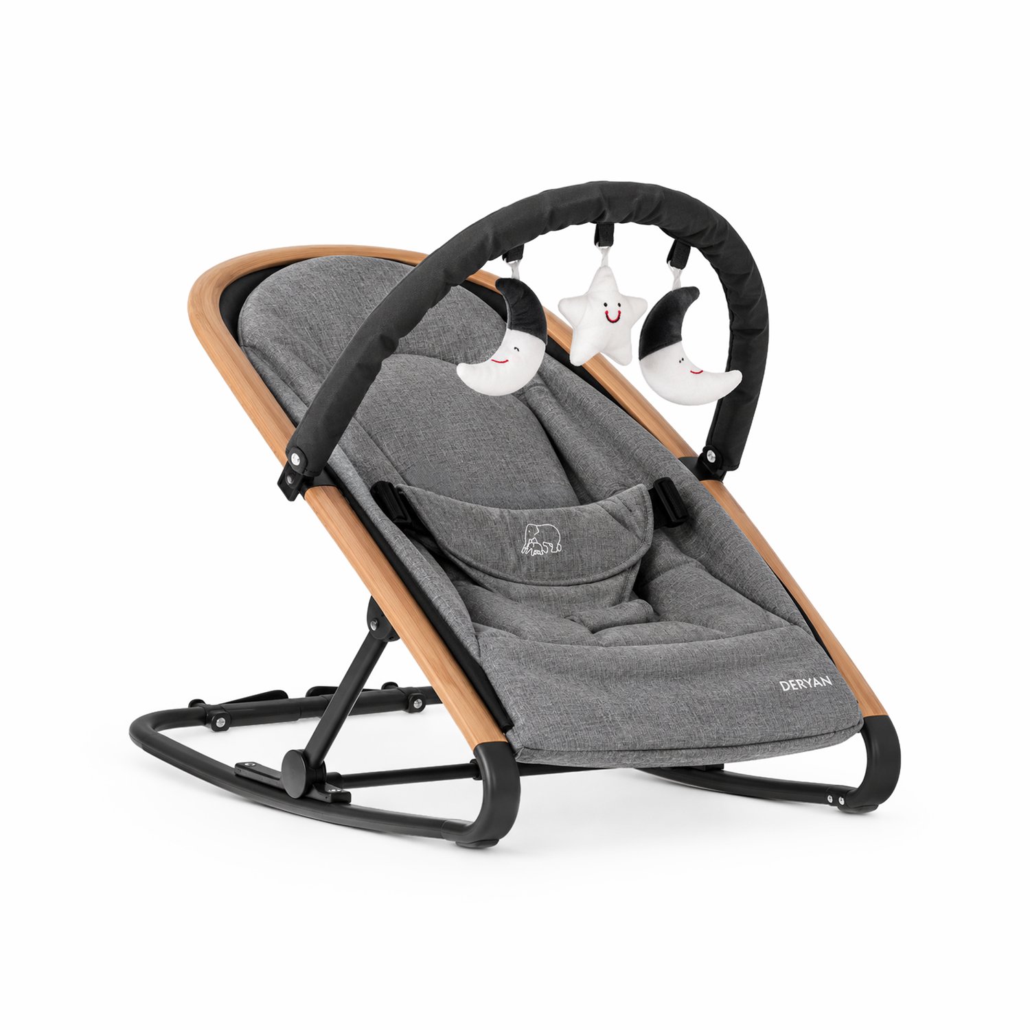 Deryan Rocker Wipstoel - Luxe 2-in-1 - Graphite