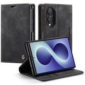 Caseme Geschikt voor Samsung Galaxy Z Fold 8 bookcase stand hoes - Zwart