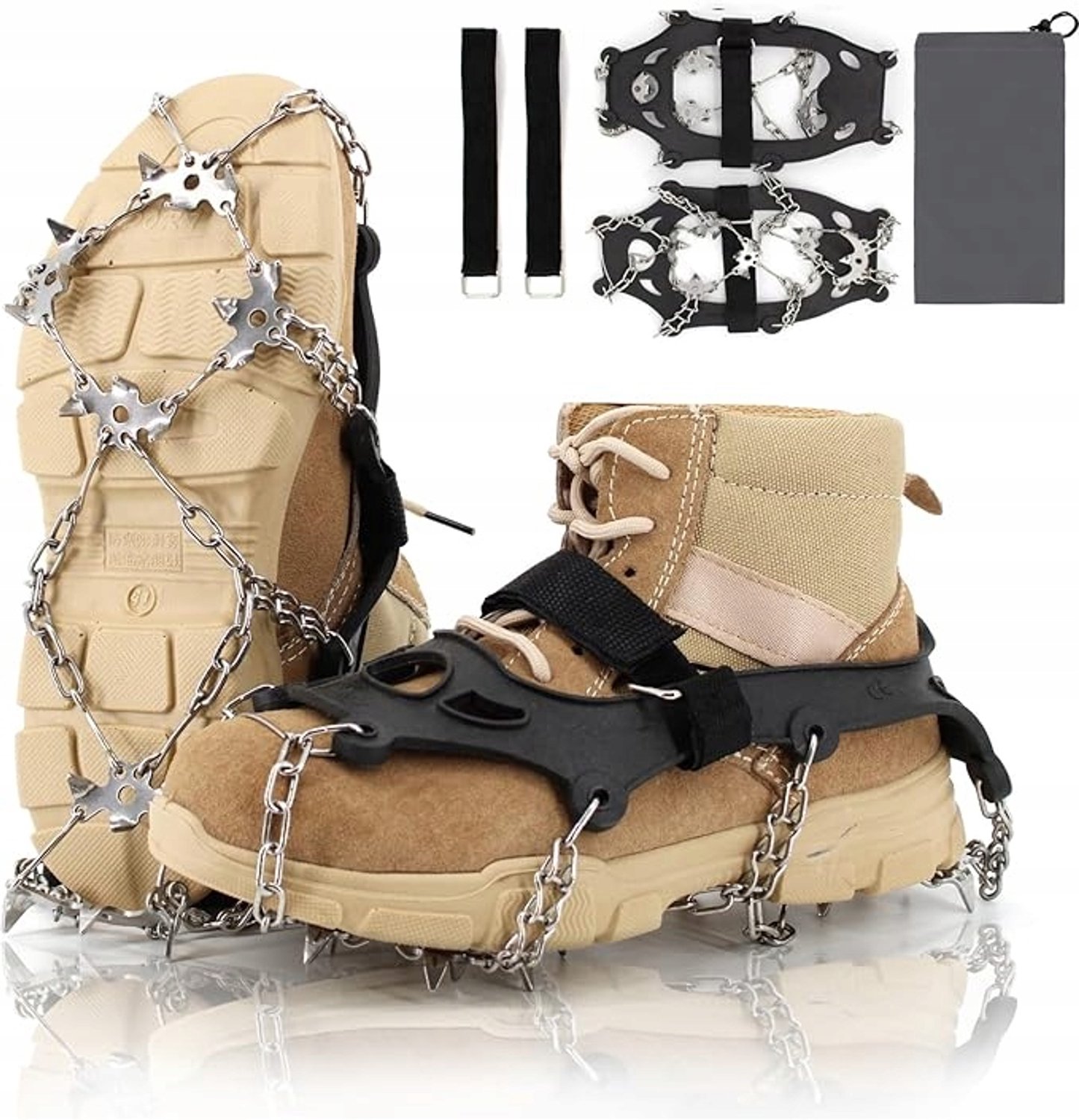 Antislip Schoenaanpassingen met 18 Spikes