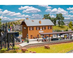 Faller Modelbouwpakket Militaire voertuigen - H0 190095 Actieset Station Eisele an der Halde - 7 Figuren Plastic - 1:87 - Modelbouw