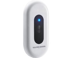 Vulpes Goods® Pets - Kattenbak Geurverdrijver - Kattengeurverwijderaar - Actieve zuurstof, ozon & ionen - Oplaadbaar - Air Eliminator - Wit - PRO versie