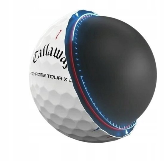 Golfballen Merkloos Chrome Tour X Triple Track - 12 Stuks — afbeelding 5