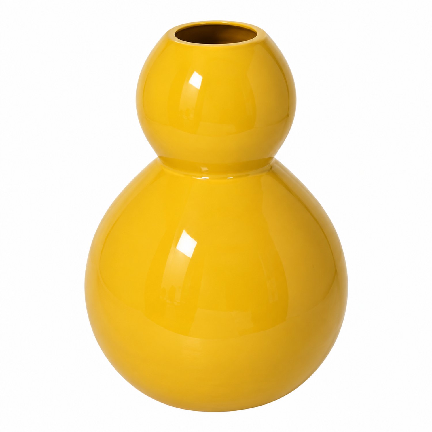 Colmore by Diga vaas metaal geel Enamel 15x15x21cm
