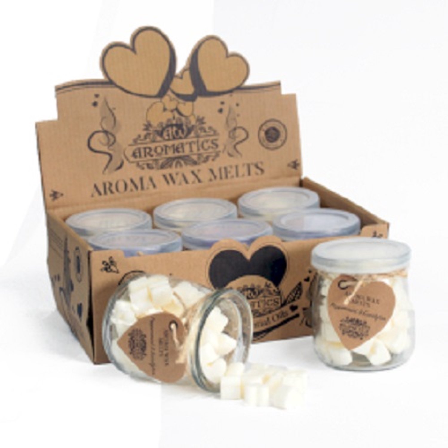 Ancient Wisdom Aroma Soya was melts - waxmelt - pepermunt - eucalyptus - 6 x 15 stuks Pepermunt met Eucalyptus