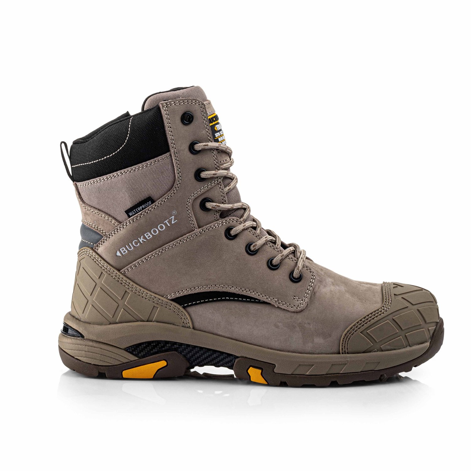 BLASTZ STN Tradez High Leg Lace/Zip Boot | Stone | Werkschoen maat 37