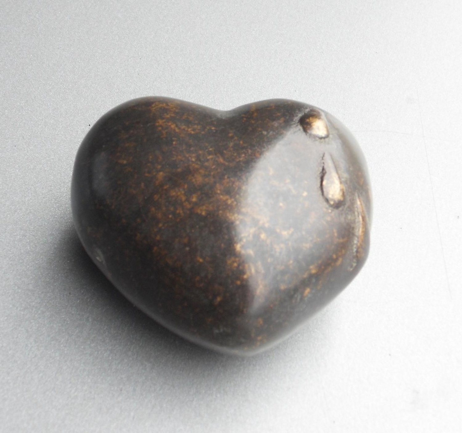 Urn brons - Grafdecoratie - bronzen beeld - Hart - asurn -mini urn