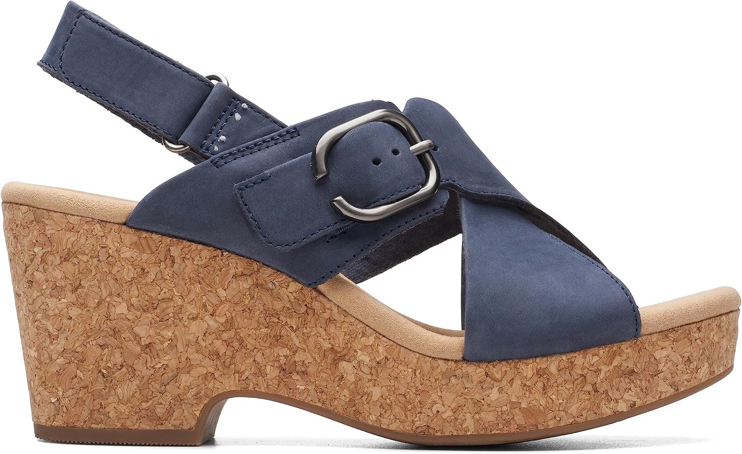 Clarks Giselle Dove Sandalen Dames Nubuck Marineblauw