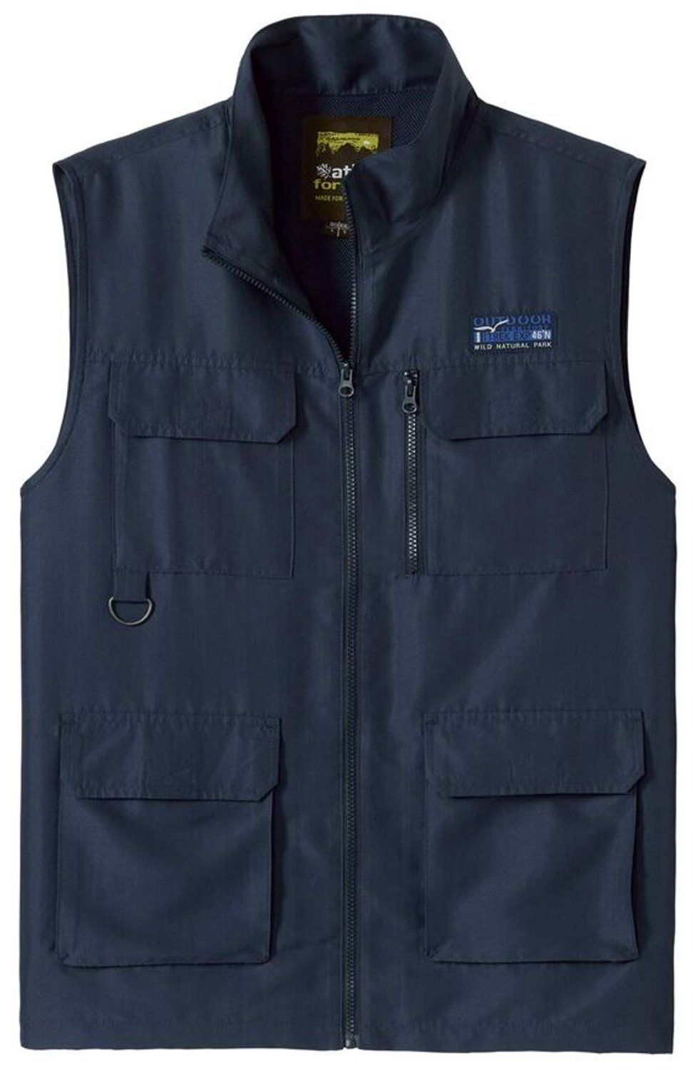 ATLAS FOR MEN Reporter gilet multipocket Heren Verkrijgbaar in grote maten Blauw