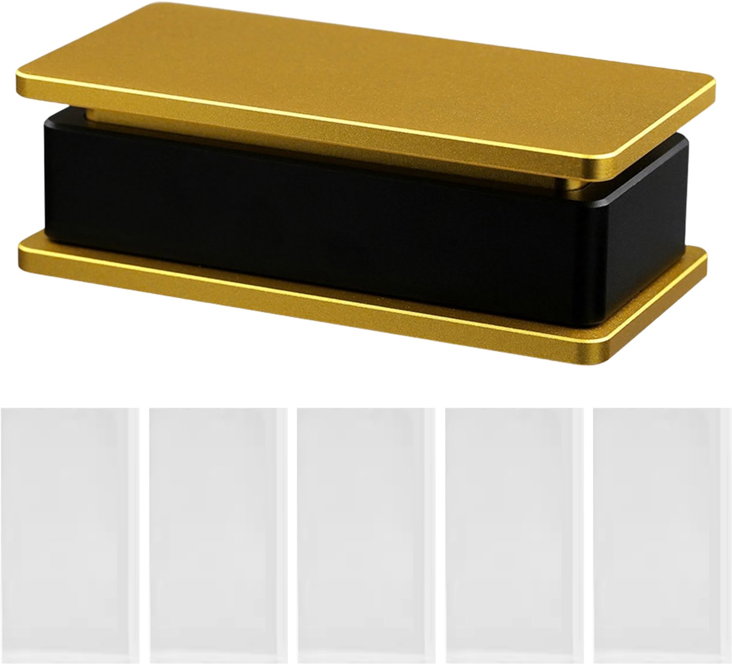 Rosin Pre-Press Mal - 2x4in - met 5 Filterzakken - Rechthoekige Resine Persvoorvormmal - Voedselveilig Geanodiseerd Aluminium - Voorpersplaat - Rosin Persmal - voor DIY-extractie