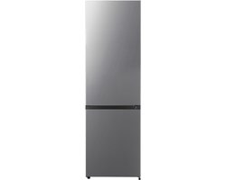 Lincoln Prestige PRCB26FDS - Koel-vriescombinatie - Vrijstaand - Total No-Frost - 255L - Energieklasse D - Zilver / Silver RVS-look