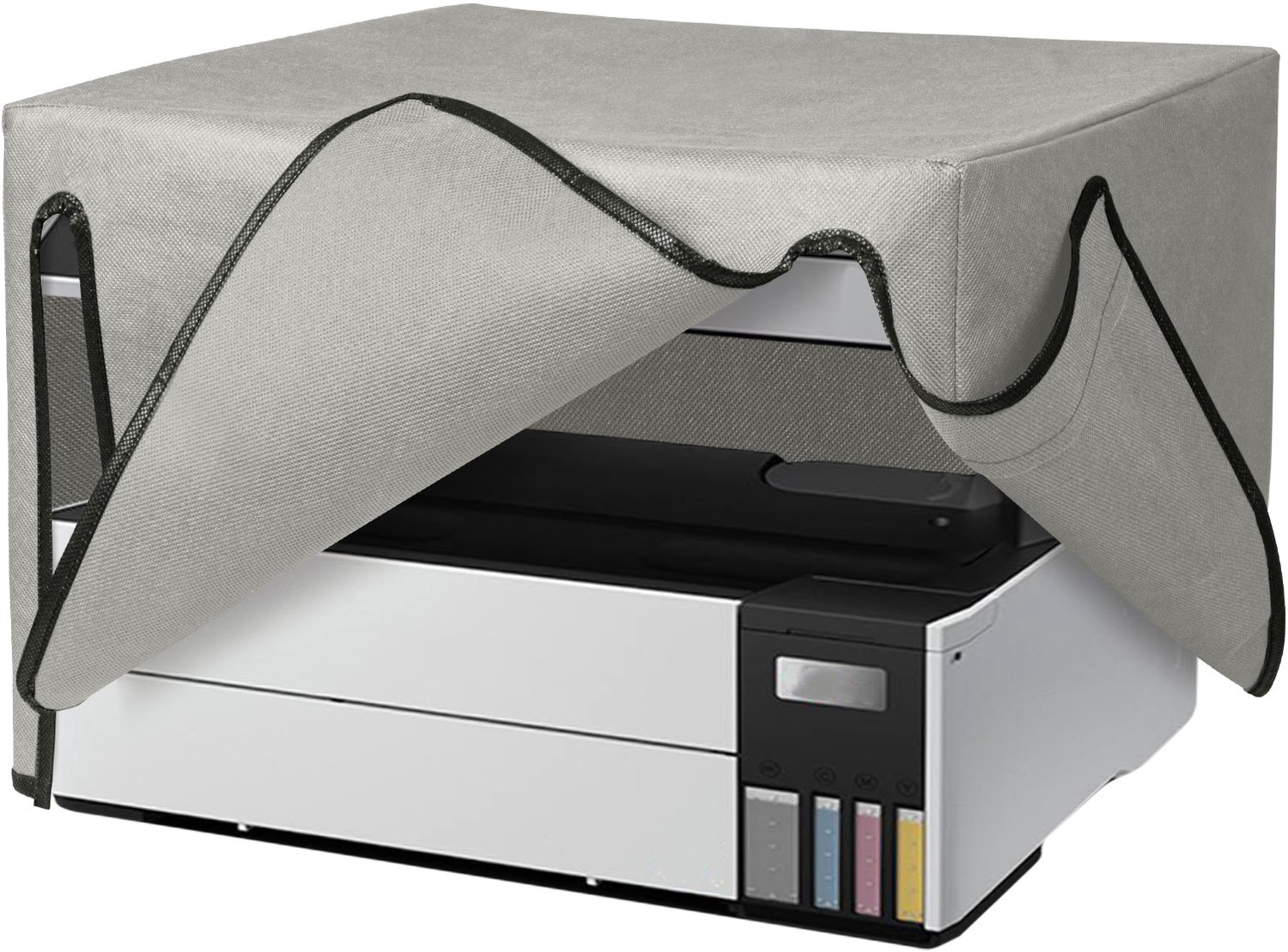 kwmobile hoes geschikt voor Epson EcoTank ET-5150 - Beschermhoes voor printer - Stofhoes in lichtgrijs