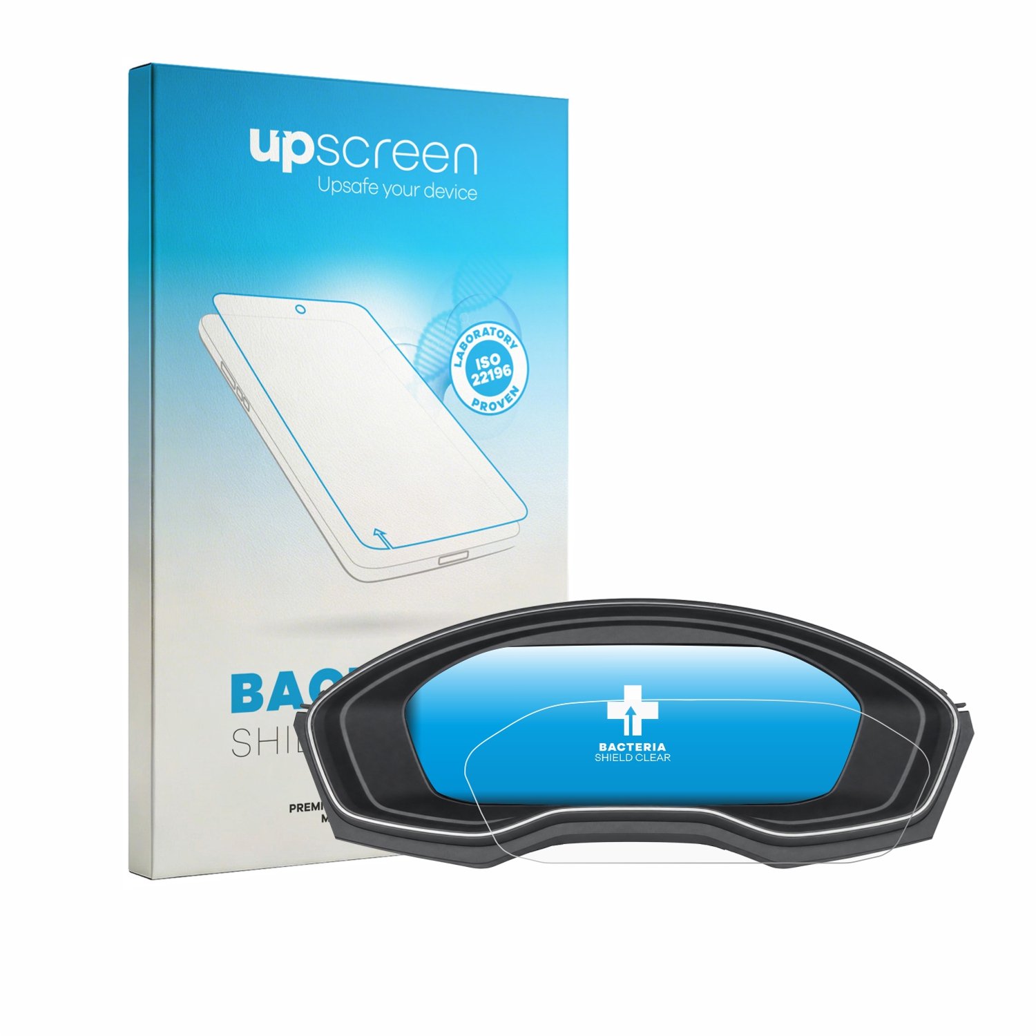 upscreen - Screenprotector voor Audi A4 B9 2019-2024 Virtual Cockpit Plus 12.3" - Folie Beschermfolie transparant antibacterieel